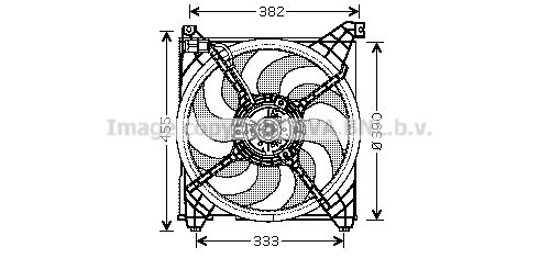 AVA QUALITY COOLING Вентилятор, охлаждение двигателя HY7509